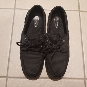 Black Maui Island Boat Shoes
